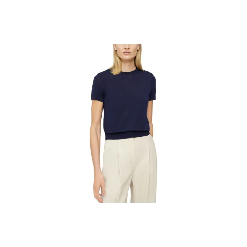 THEORY Shortsleeved Knitted Top-1