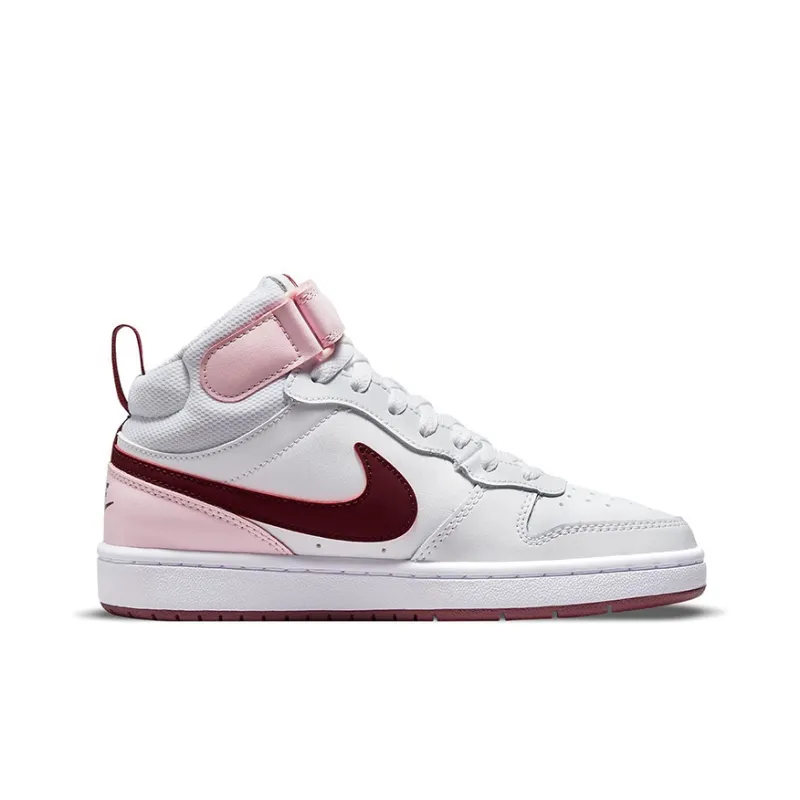 Nike Court Borough Mid 2 White Pink Foam GS-1