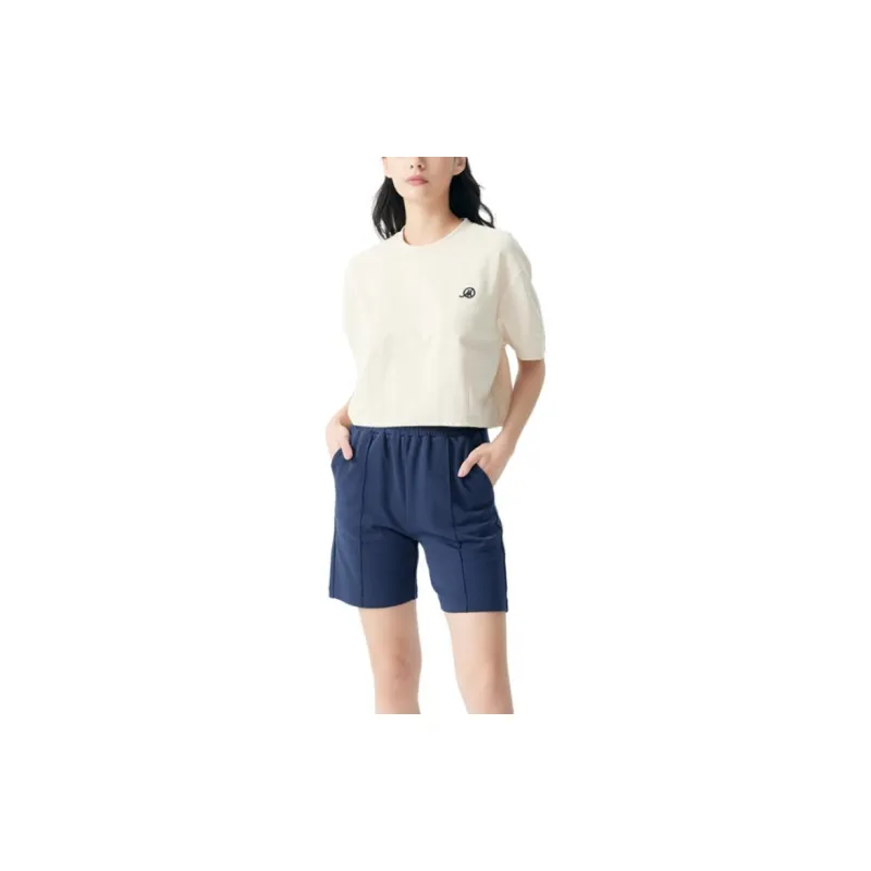 MindBridge Crop Tops Women's Beige-2