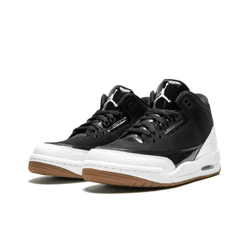 Jordan 3 Retro Black White Gum GS-3