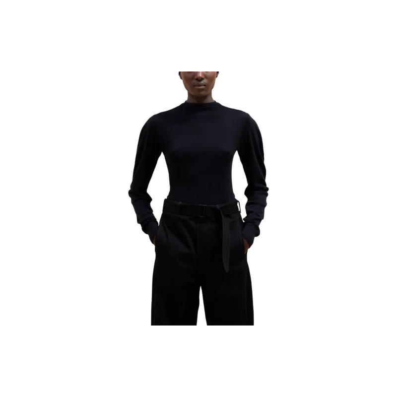 Lemaire Seamless Mock Neck Jumper Sweater Women's Black-2