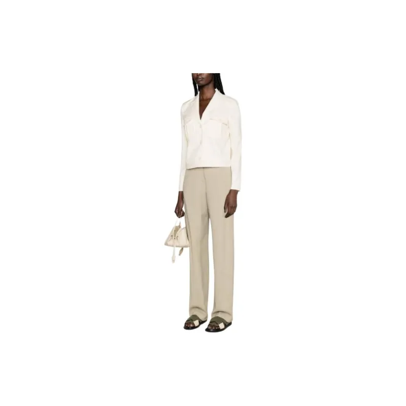 THEORY Buttoned Straight Hem Cropped Jacket-3