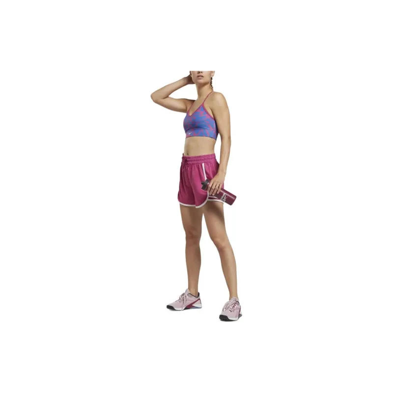Reebok Workout Ready High-Rise Sports Shorts Women's Half-Proud Pink-3