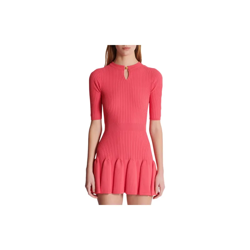 BALMAIN Flared Knit Dress-3