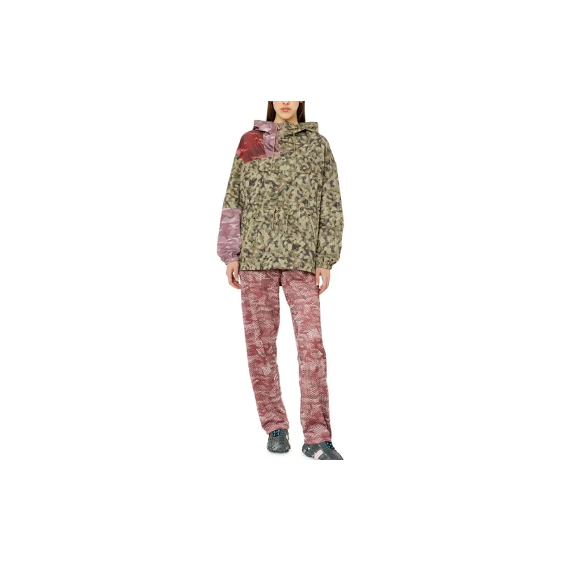 DIESEL Jackets Women's Red Green-1