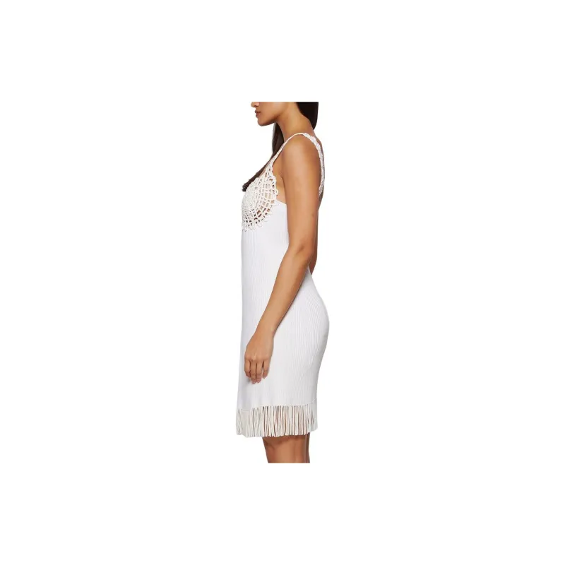 PROENZA SCHOULER Embroidered detail Ribbed knit Dress-1