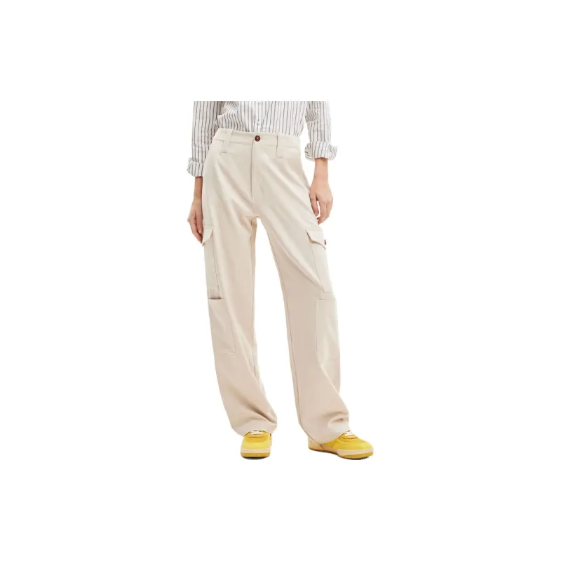 Desigual Cargo Pants Women's Beige-3