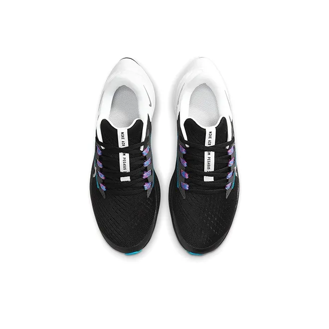 Nike Air Pegasus 38 Black Metallic Silver GS-3