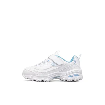 Skechers D'LITES Series 1.0 Anti Slip Wear Resistant Breathable Lightweight Sports Casual Shoes White Kids'