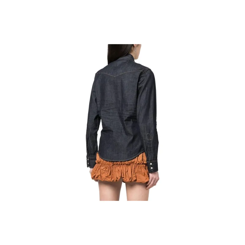 DSQUARED 2 Long Sleeved Buttoned Up Denim Shirt-2