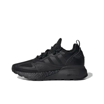 Adidas Originals ZX 2K Boost J Slip Resistant Breathable Kids Lifestyle Shoes Black Teenagers