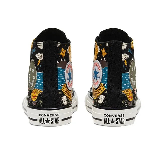 Converse Chuck Taylor All Star High GS 'Summer Camp - Black Amarillo'-3