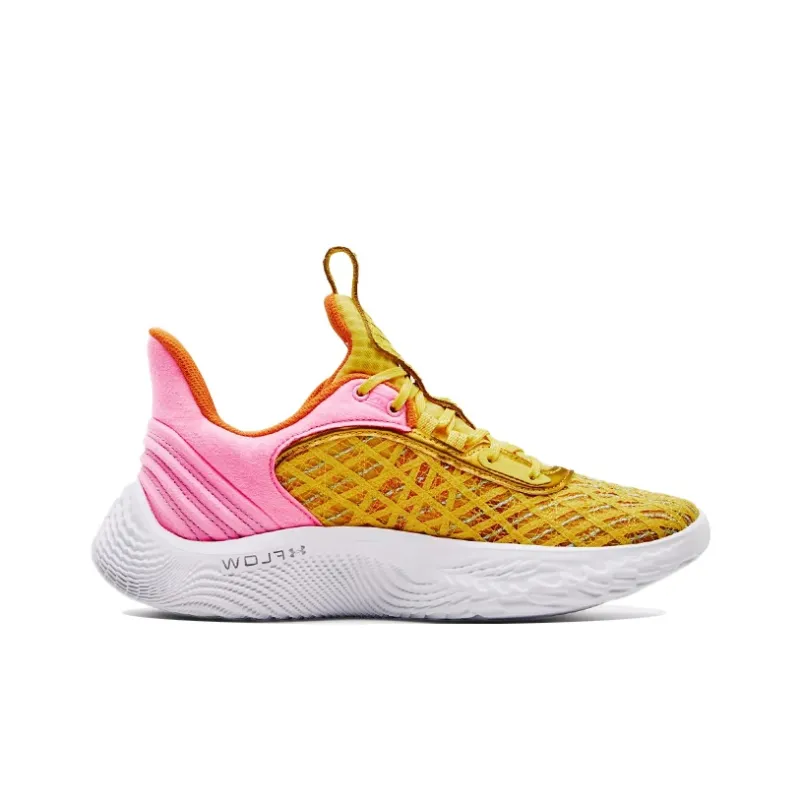 SESAME STREET x Under Armour Curry 9 Low Top Performance Basketball Shoes Lemon Unisex-1