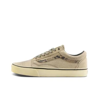 Vans Old Skool Anti Slip Wear Resistant Low Top Skateboard Shoes Unisex Light Brown