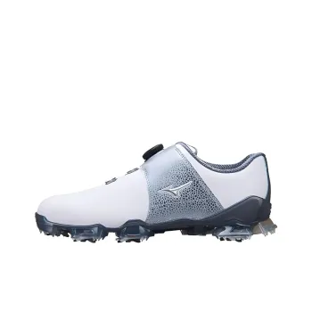 Mizuno Valour 005 Cushioning Anti-Slip Wear-Resistant Breathability Low-Top Golf Shoes Men's White Blue