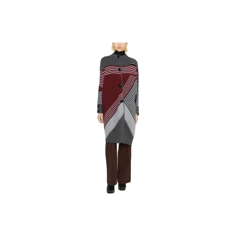 Stella McCartney Crewneck Buttoned Coat-1