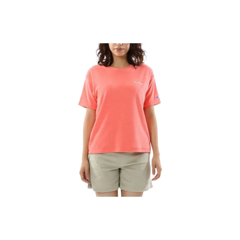 Champion SS24 T-Shirt Women's Pink Orange-1