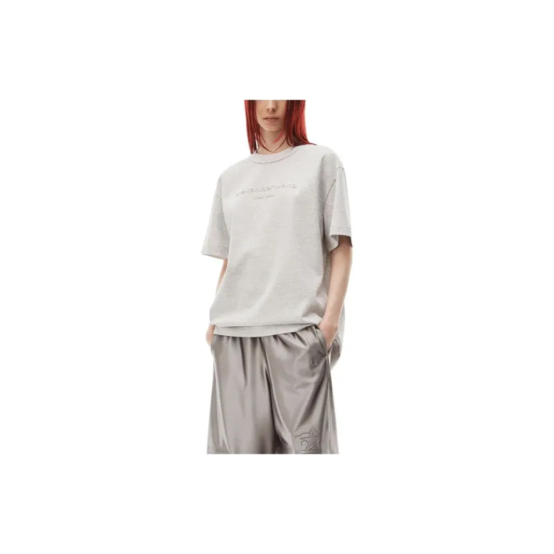 Alexander Wang Logo Printed Crewneck T Shirt-1