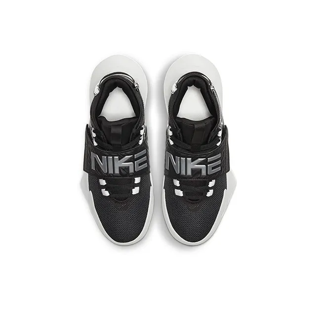 Nike Future Court 3 Mid Top Children's Basketball Shoes Black White Teenagers-3
