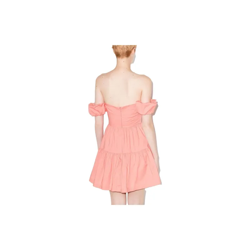 Staud Short-Sleeved Dresses Women's Pink-1