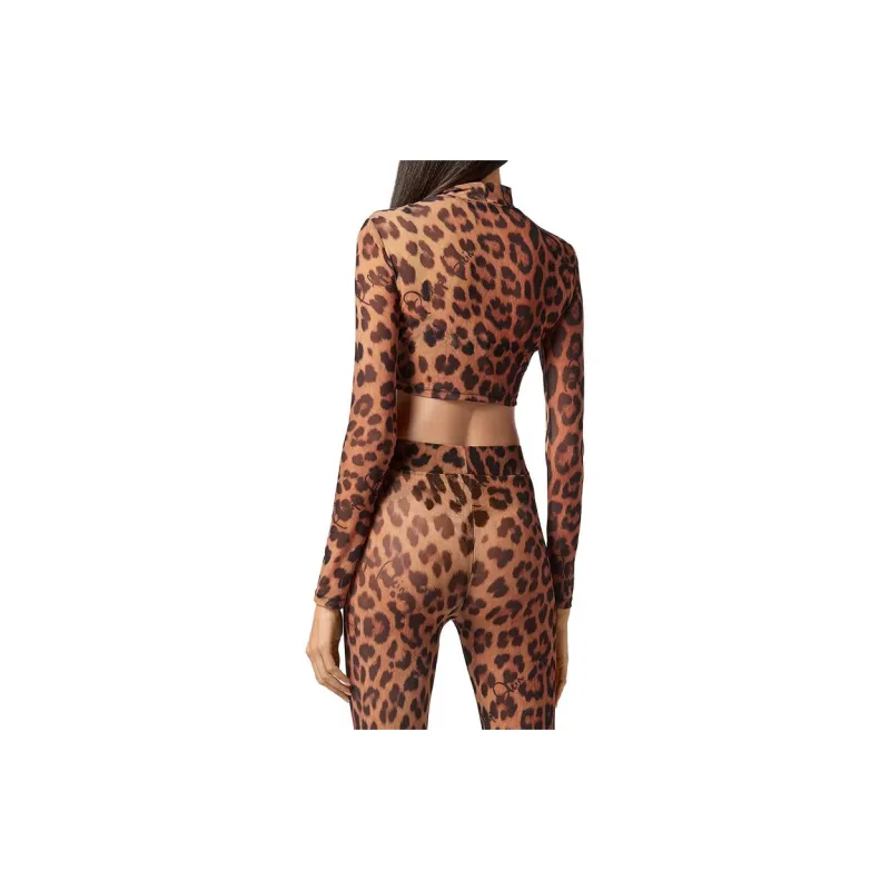PHILIPP PLEIN Leopard print Cropped Top-3