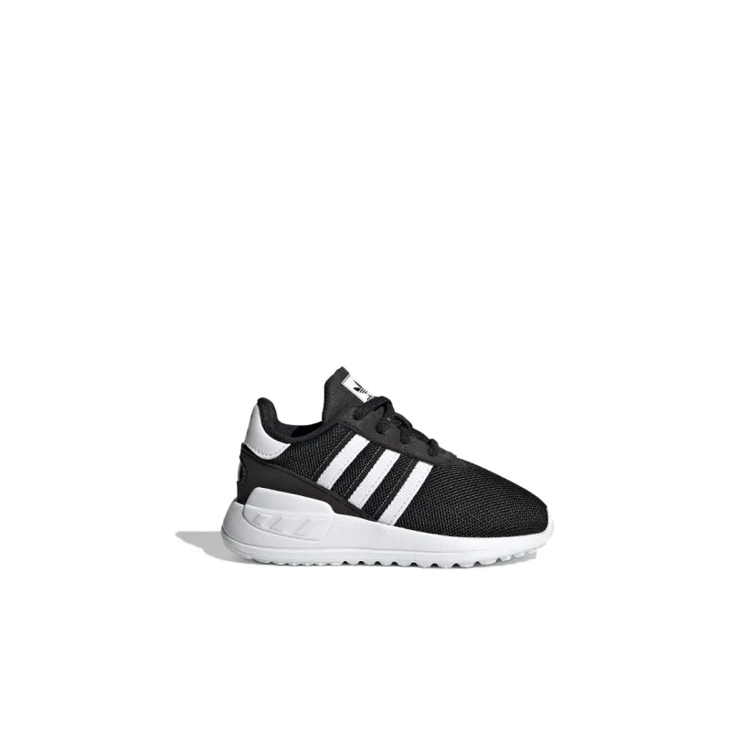 Adidas Originals La Trainer Lite Breathable Low Top Sports Casual Shoes Black White Infant And Toddler-1