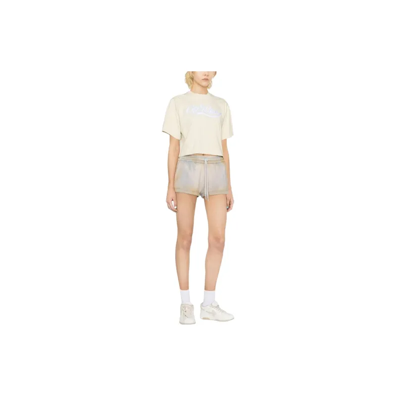OFF WHITE Laundry Drawstring Shorts Light Beige-2