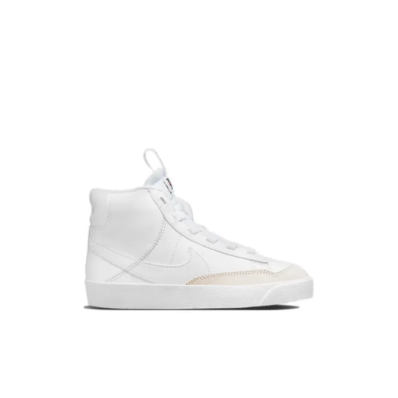Nike Blazer 77 SE D Mid Top Skateboard Shoes White Children Aged 3 7 Years Old-1
