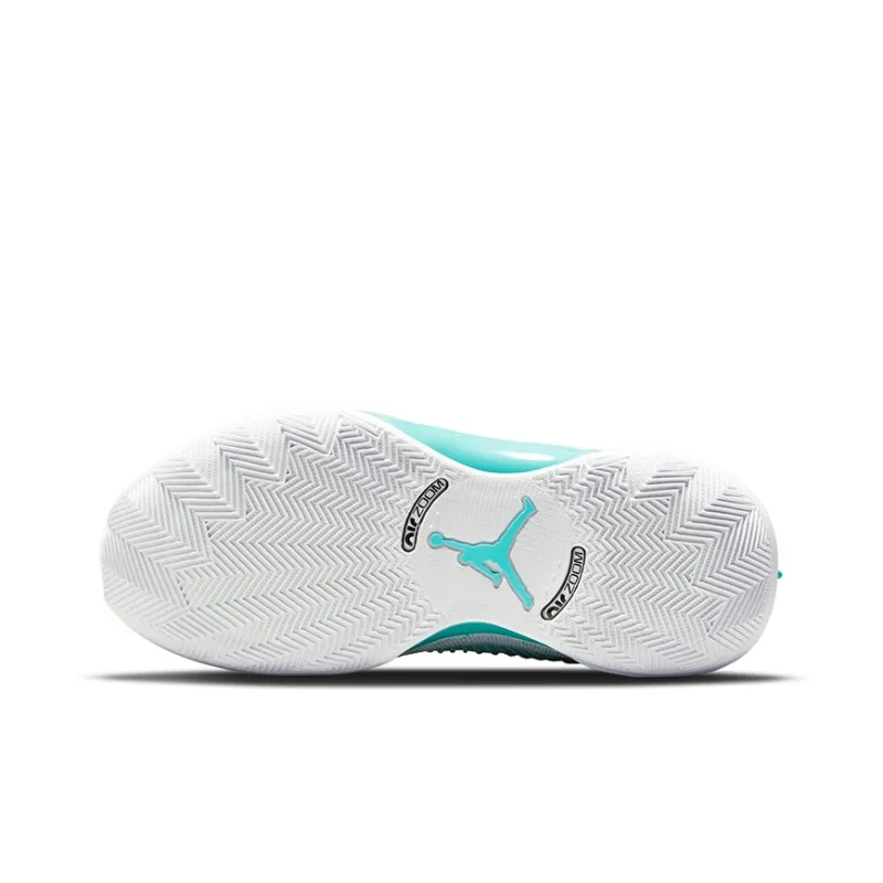 Jordan Air Jordan 35 'Guo Ailun' Anti Slip Wear Resistant Mid Top Children's Basketball Shoes Mint Green Unisex-5