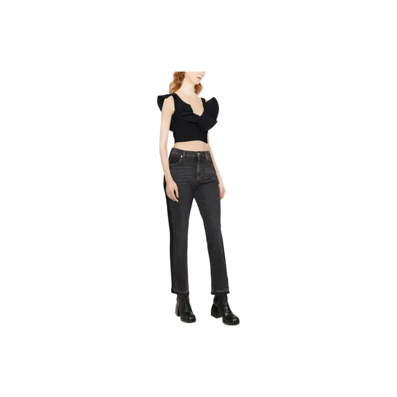 Alexander McQueen Flared Denim Jeans-1