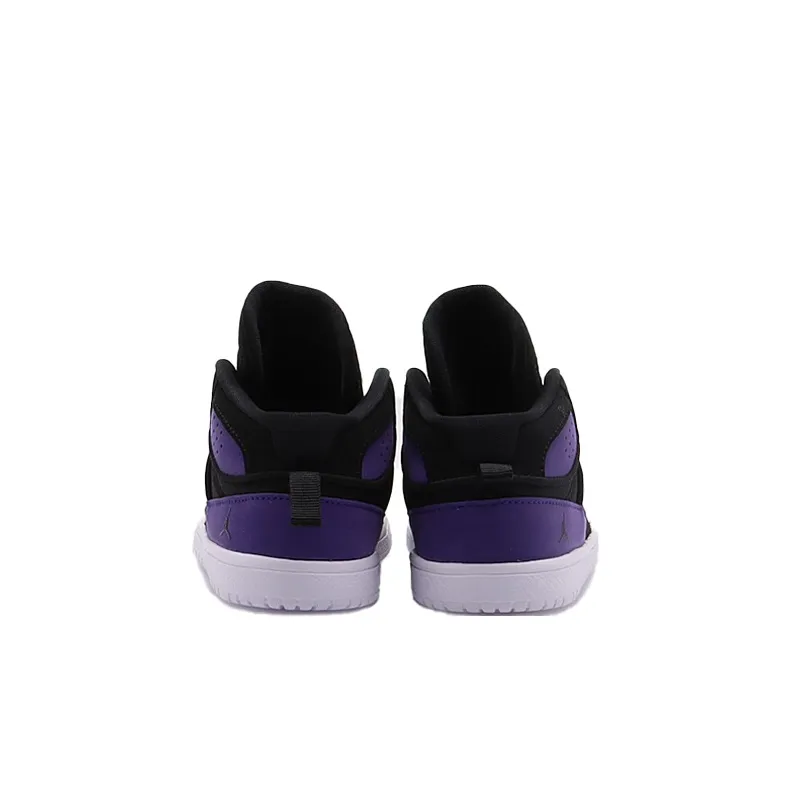 Jordan Access Air Slip Resistant Cushioning Abrasion Resistant Mid Top Toddler Shoes Black Purple Infant And Toddler-4