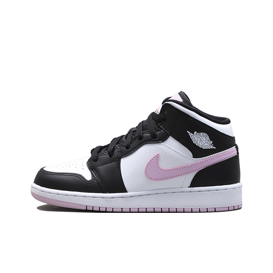 bebcdrshop trends jordan aj 1 mid white and black POIZON