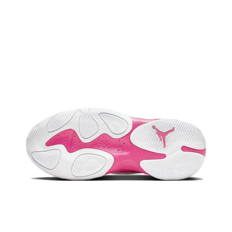 Jordan Max Aura 4 Mid Top Performance Basketball Shoes White Pink Teenagers-5