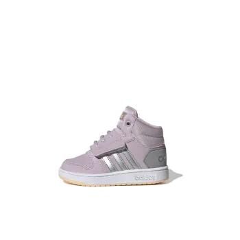 Adidas Neo Hoops 2.0 Mid Top Toddler Shoes Pink Gray Infant And Toddler