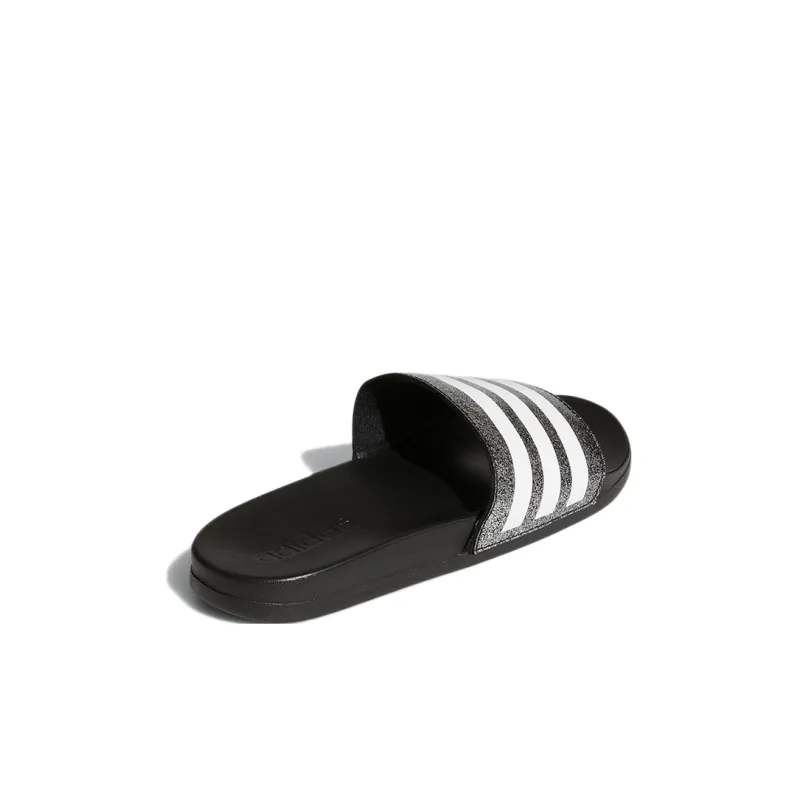 Adidas Abrasion Resistant Low Top Kids' Slippers Black White Kids'-3