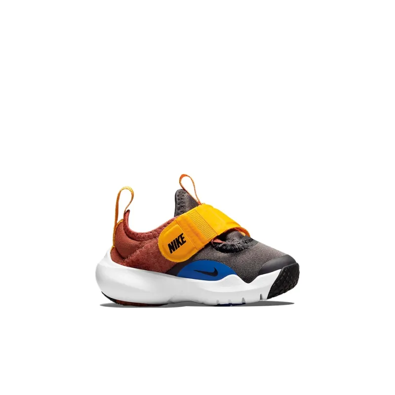 Nike Flex Advance Hook and Loop Low Top Toddler Shoes Gray Orange Infant And Toddler-1