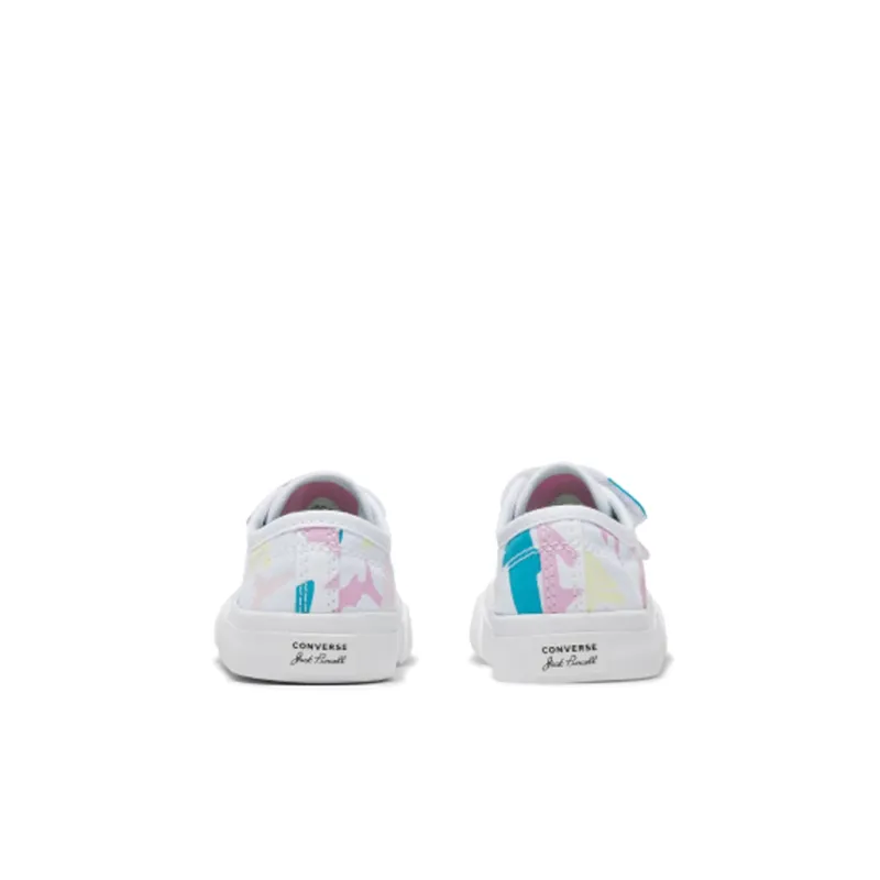 Converse Jack Purcell 2V Low Top Toddler Shoes White Pink Infant And Toddler-4