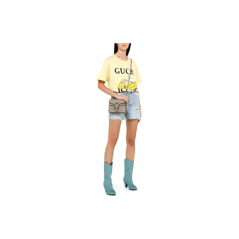 GUCCI x Bananya T Shirt Women's Yellow-4