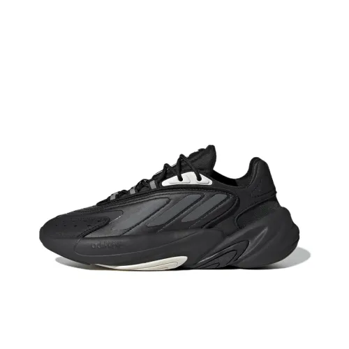 Adidas Originals Ozelia J Wear-Resistant Sports Casual Shoes Black White Teenagers