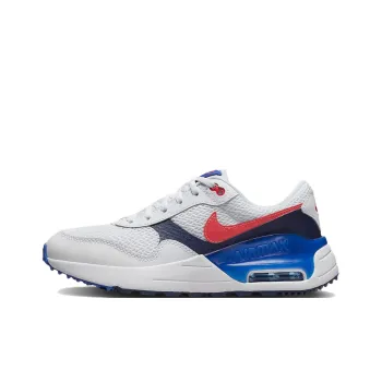 Nike Air Max SYSTM Cushioning Anti Slip Wear Resistant Breathability Low Top Kids Lifestyle Shoes White Blue Teenagers