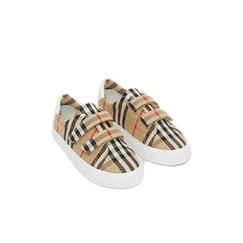 Burberry Low Top Kids' Skateboarding Shoes Archive Beige Kids'-3