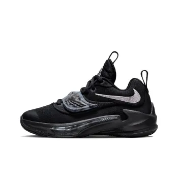 Nike Zoom Freak 3 Slip Resistant Cushioning Wear Resistant Rebound Low Top Children's Basketball Shoes Black Teenagers