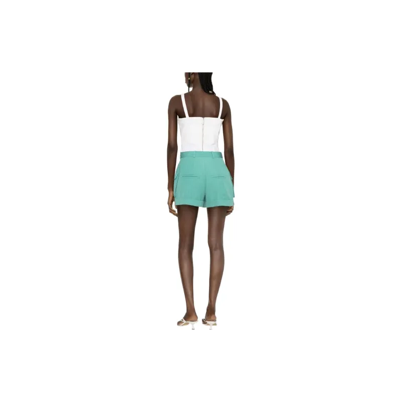 BALMAIN High Waisted Cargo Pockets Shorts-2