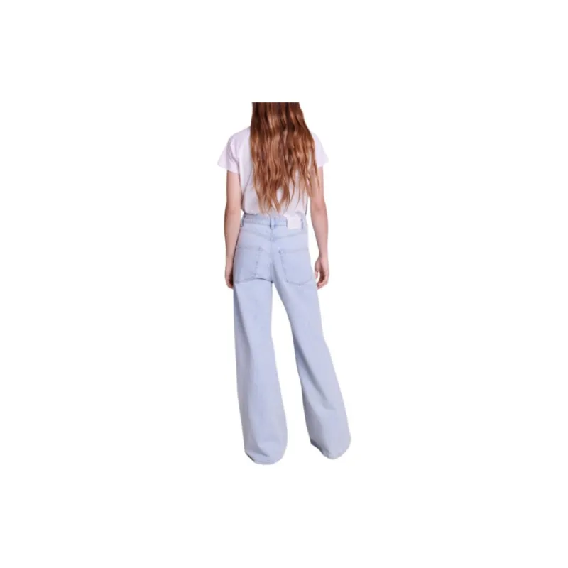 Maje Slogan embroidered Cotton T shirt-2