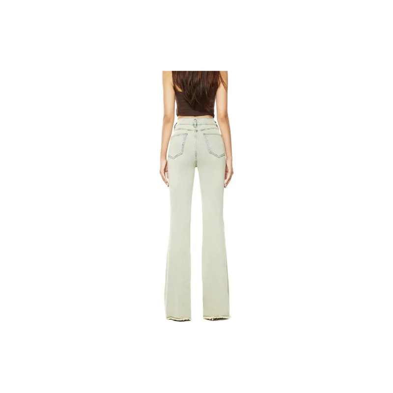 Kazakhstan Jeans Women's Nostalgic Yellow-2