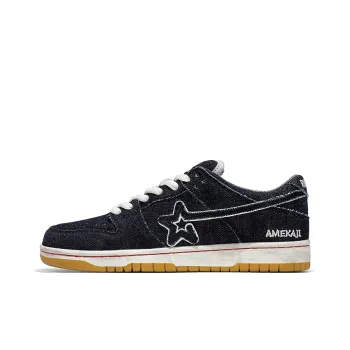 RIPSTAR SKBD Low Maxes AMEKAJI Denim Anti Slip Wear Resistant Low Top Skateboard Shoes Unisex Original Tannin