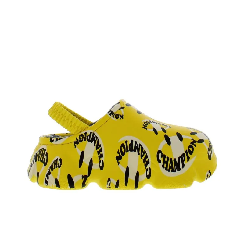 Champion Super Meloso Breathable Lightweight Kids' Slippers Yellow Black Teenagers-1
