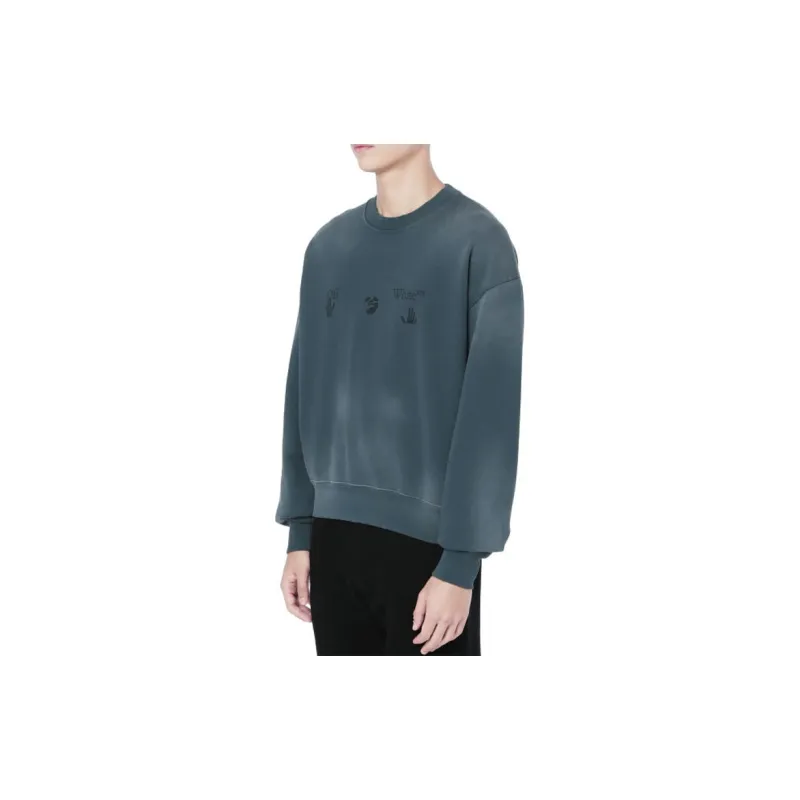 OFF WHITE FW20 Sweatshirts Men Haze Blue-2