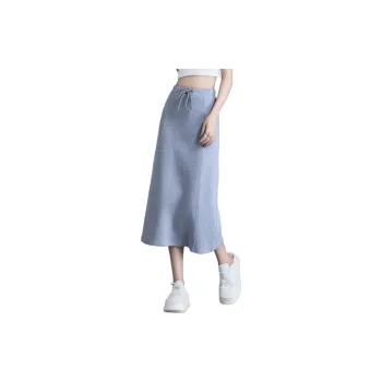 You Cow Me Pants Casual Long Skirts Women's Gray