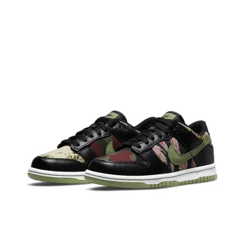 Nike Dunk Low Black Multi Camo GS
